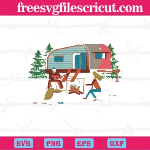 We Are More Than Just Camping Friends We Are Like A Really Small Gang, Laser Cut Svg Files Invert