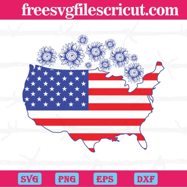 American Map 4Th Of July, The Best Digital Svg Designs For Cricut