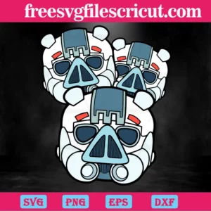 Angry Birds Star Wars Stormtrooper, Premium Svg Files Invert