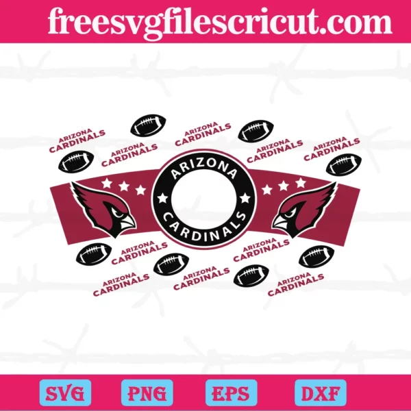 Arizona Cardinals Starbucks Wrap, Svg Png Dxf Eps Designs Download