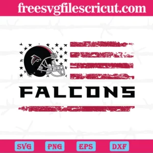 Atlanta Falcons Helmet Logo Flag, Svg Png Dxf Eps