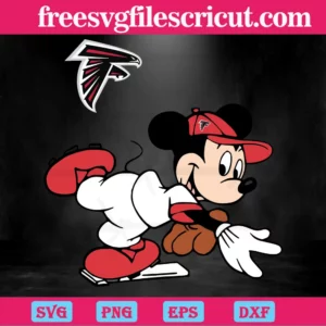 Atlanta Falcons Mickey , Svg Designs Invert