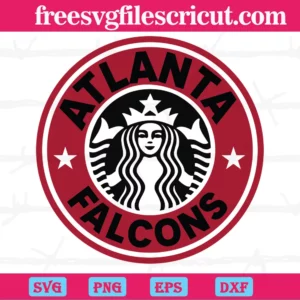 Atlanta Falcons Starbucks Wrap, Svg Png Dxf Eps Cricut