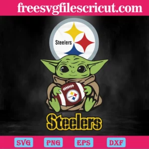 Baby Yoda Star Wars Pittsburgh Steelers, Svg File Formats Invert