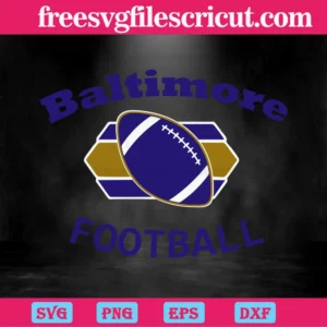Baltimore Ravens Football, Svg Clipart Invert