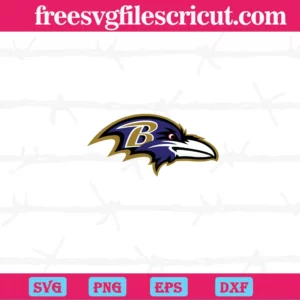 Baltimore Ravens Nations Football Us Flag, Svg Png Dxf Eps Cricut Files Invert
