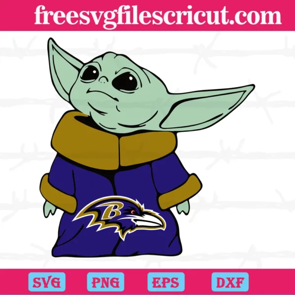 Baltimore Ravens Nfl Baby Yoda, Design Files