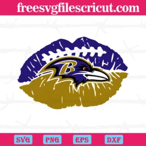 Baltimore Ravens Nfl Lips, Svg Files
