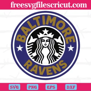 Baltimore Ravens Starbucks Wrap, Svg Png Dxf Eps Designs Download