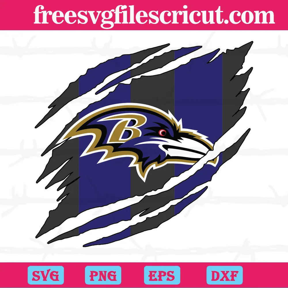 Baltimore Ravens NFL Team SVG Files for Cricut Sublimation Files