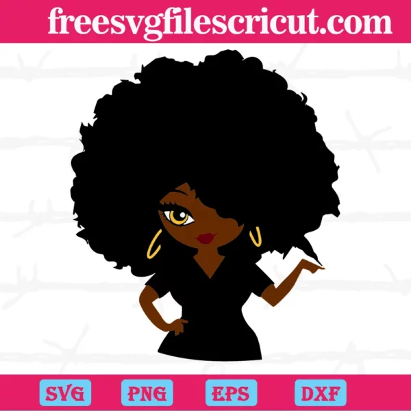 Savage Drip Afro Woman, Svg Png Dxf Eps Digital Download - free svg files  for cricut