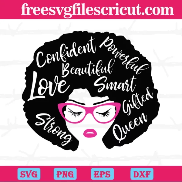 Afro SVG PNG DXF EPS - free svg files for cricut