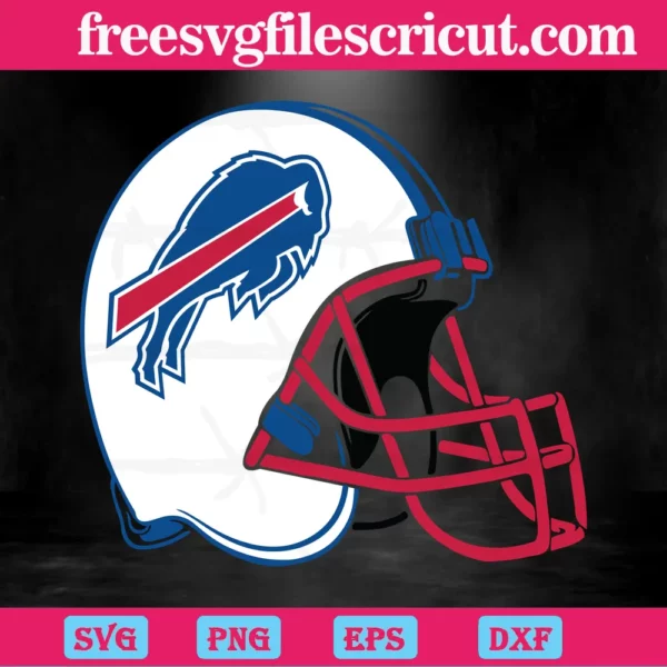 Buffalo Bills Football Helmet, Svg Files