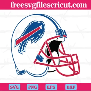 Buffalo Bills Helmet Clipart NFL Team SVG Cut File for Cricut Silhouette  Digital Download