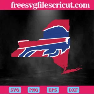 Buffalo Bills Logo, Svg Png Dxf Eps Digital Download Invert