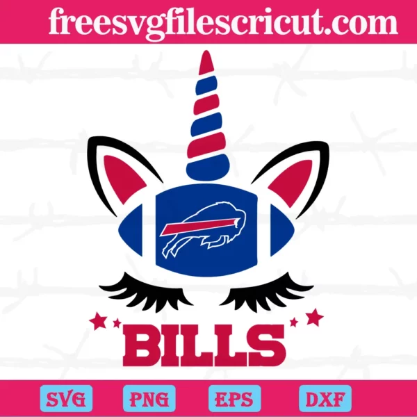 Buffalo Bills Unicorn, Laser Cut Svg Files