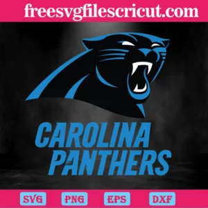 Carolina Panthers Logo, Svg Files For Crafting And Diy Projects Invert