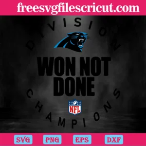 Carolina Panthers Nfl Division Won Not Done Champion, The Best Digital Svg Designs For Cricut Invert