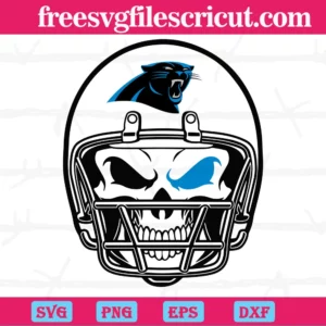 Carolina Panthers Skull Helmet, Svg Png Dxf Eps Designs Download