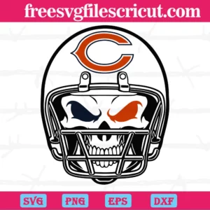 Chicago Bears Skull Helmet, Scalable Vector Graphics