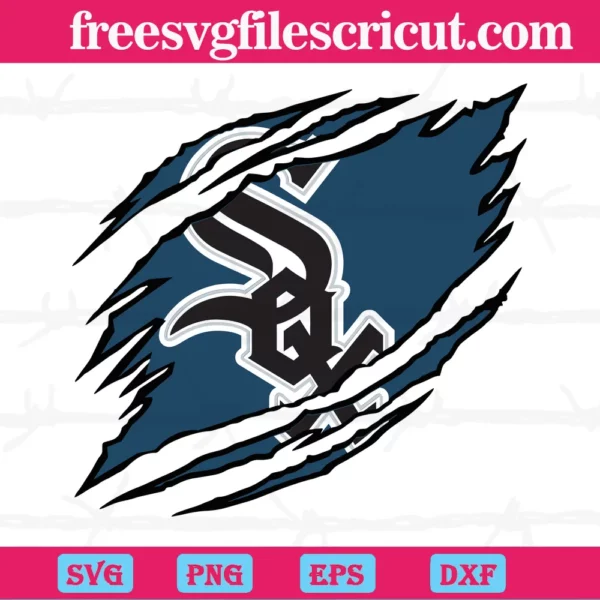 White Sox Baseball Svg, Go White Sox Svg, Retro Jersey Font, White Sox Team  Logo. Vector Cut file Cricut, Silhouette, Pdf Png Dxf Eps.