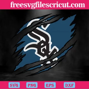 Chicago White Sox Logo, Laser Cut Svg Files Invert