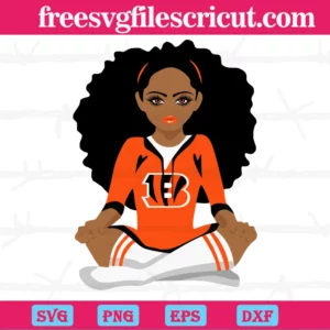 Cincinnati Bengals Black Girl, Svg Files