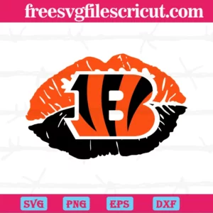 Cincinnati Bengals Nfl Lips, Cutting File Svg
