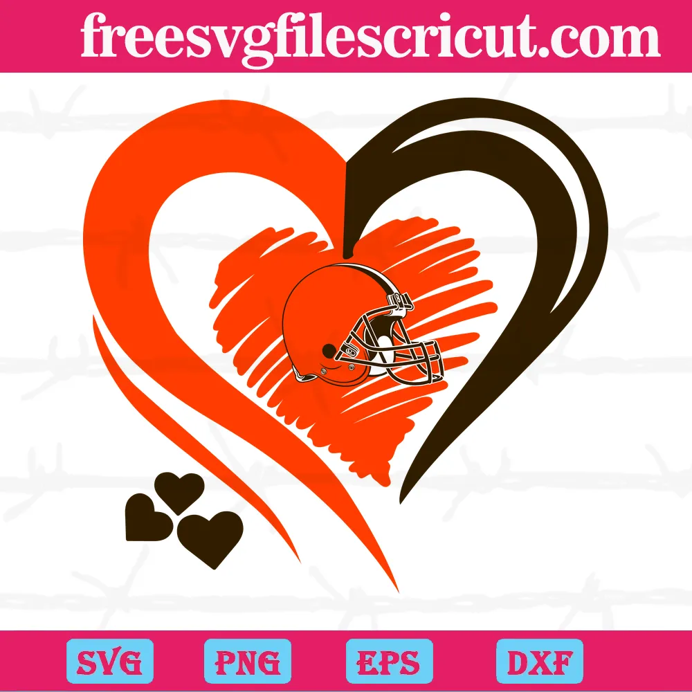 Cleveland Browns Heart Stethoscope, Svg Png Dxf Eps Digital Files - free  svg files for cricut