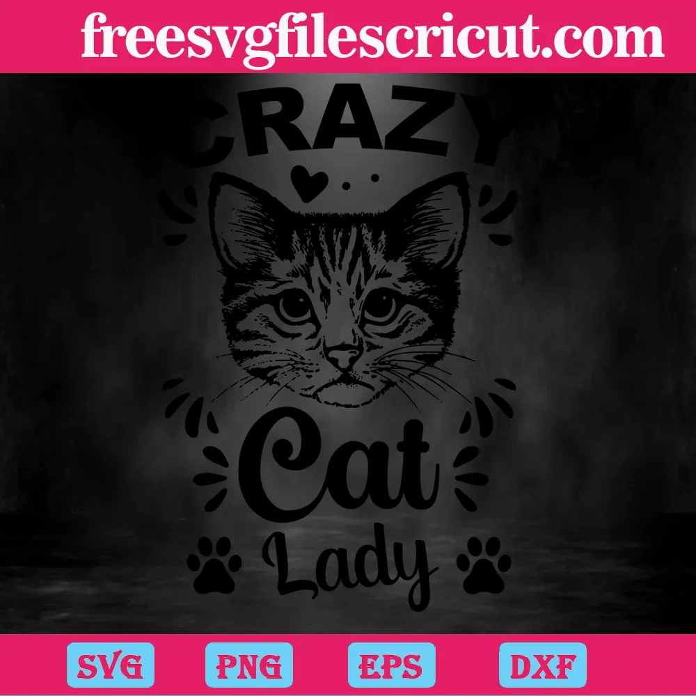 Crazy Cat Lazy, Svg Designs - free svg files for cricut