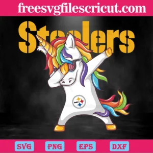 Dabbing Unicorn Pittsburgh Steelers, The Best Digital Svg Designs For Cricut