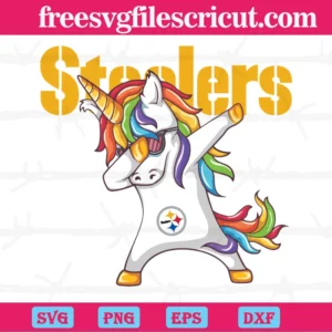 Dabbing Unicorn Pittsburgh Steelers, The Best Digital Svg Designs For Cricut Invert