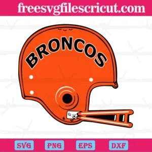 Denver Broncos Football Helmet, Svg Png Dxf Eps