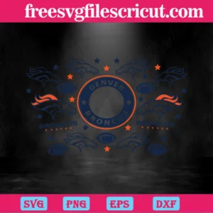 Denver Broncos Starbucks Wrap, Graphic Design Invert