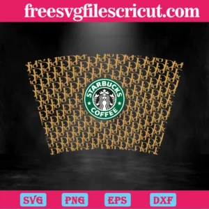 Full Wrap Starbucks Los Angeles Dodgers SVG,Full wrap SVG for