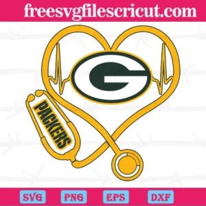 Green Bay Packers Heart Stethoscope, The Best Digital Svg Designs For Cricut