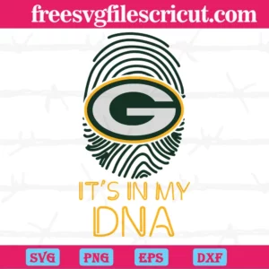 Green Bay Packers It'S In My Dna, Svg Designs