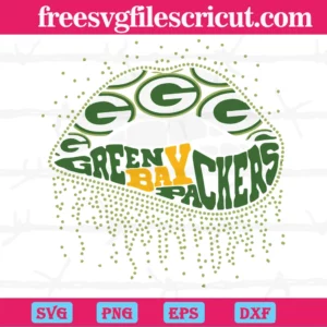 Green Bay Packers Lips, Svg File Formats