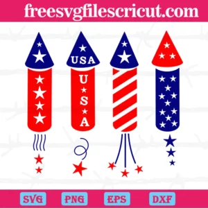 Happy 4Th Of July Fireworks, The Best Digital Svg Designs For Cricut