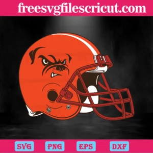 Helmet Cleveland Browns, Svg Png Dxf Eps Cricut Files Invert