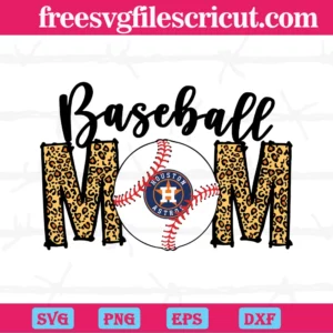 Houston Astros Baseball Mom, Scalable Vector Graphics