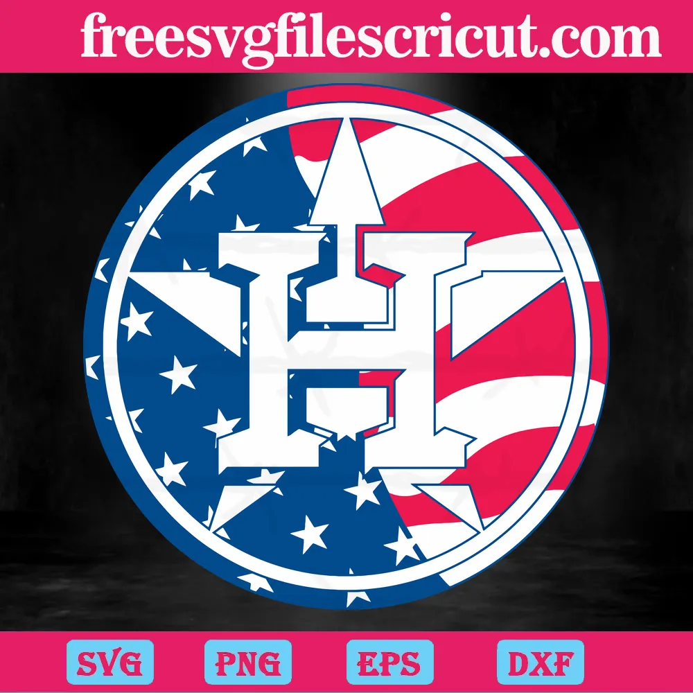 Houston Astros Usa Flag, Svg Png Dxf Eps Cricut Files - free svg