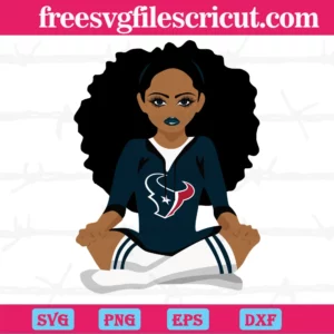 Houston Texans Black Girl, Premium Svg Files