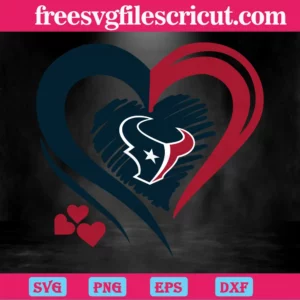 Houston Texans Heart Logo, Svg File Formats Invert