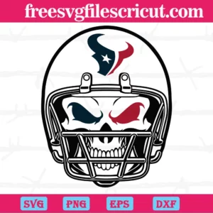 Houston Texans Skull Helmet, Svg Files For Crafting And Diy Projects
