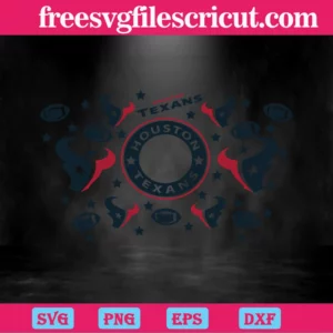 Houston Texans Starbucks Wrap, Svg Png Dxf Eps Cricut Files Invert