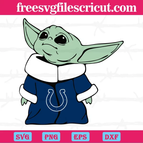 Indianapolis Colts Nfl Baby Yoda, Digital Files