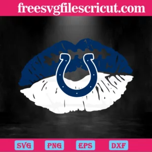 Indianapolis Colts Nfl Lips, Scalable Vector Graphics Invert