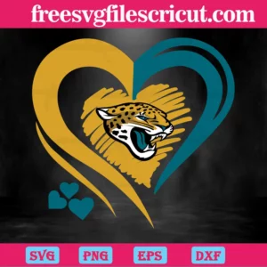 Jacksonville Jaguars Heart Logo, High-Quality Svg Files - free svg ...