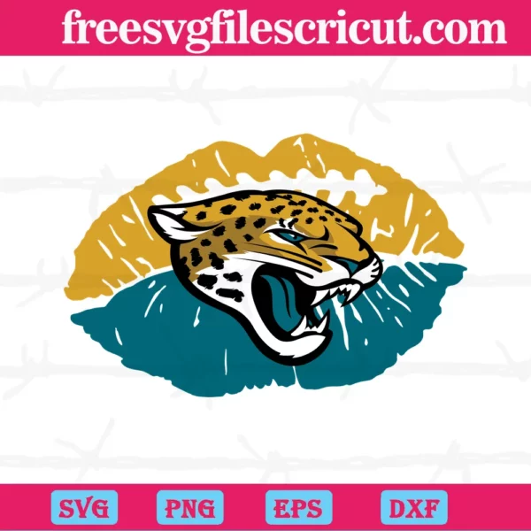 Jacksonville Jaguars Nfl Lips, Svg Png Dxf Eps